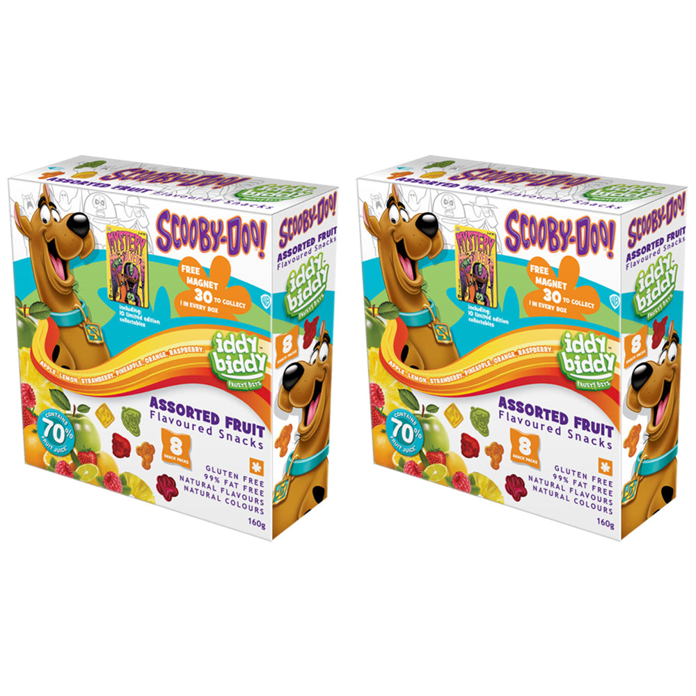 Scoob 20g Iddy Biddy Scooby Assorted Fruit Gummies Snack Pack Sweet/Confectionery (16 Pack)
