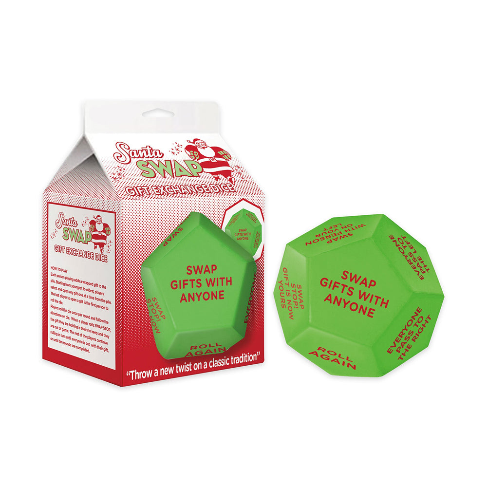 Icup Inc Santa Swap Gift Exchange Oversized Rolling Dice Christmas Game GRN