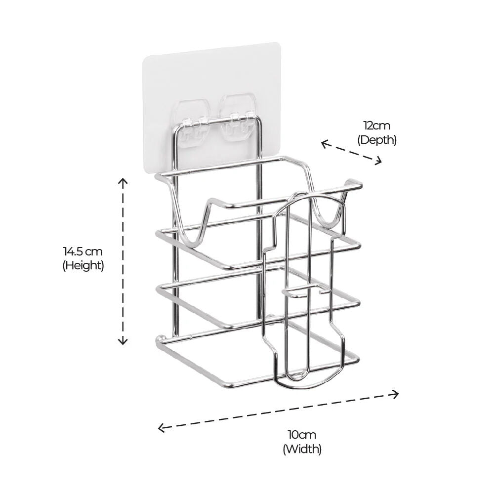 White Magic Stainless Steel 3kg I-Hook Hair Dryer Wall Mount Holder Storage — image 3