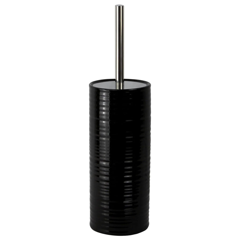 Butlers Butler Hush Ceramic Bathroom Toilet Bowl Cleaning Brush w/Holder Black 10.5x38cm — image 2