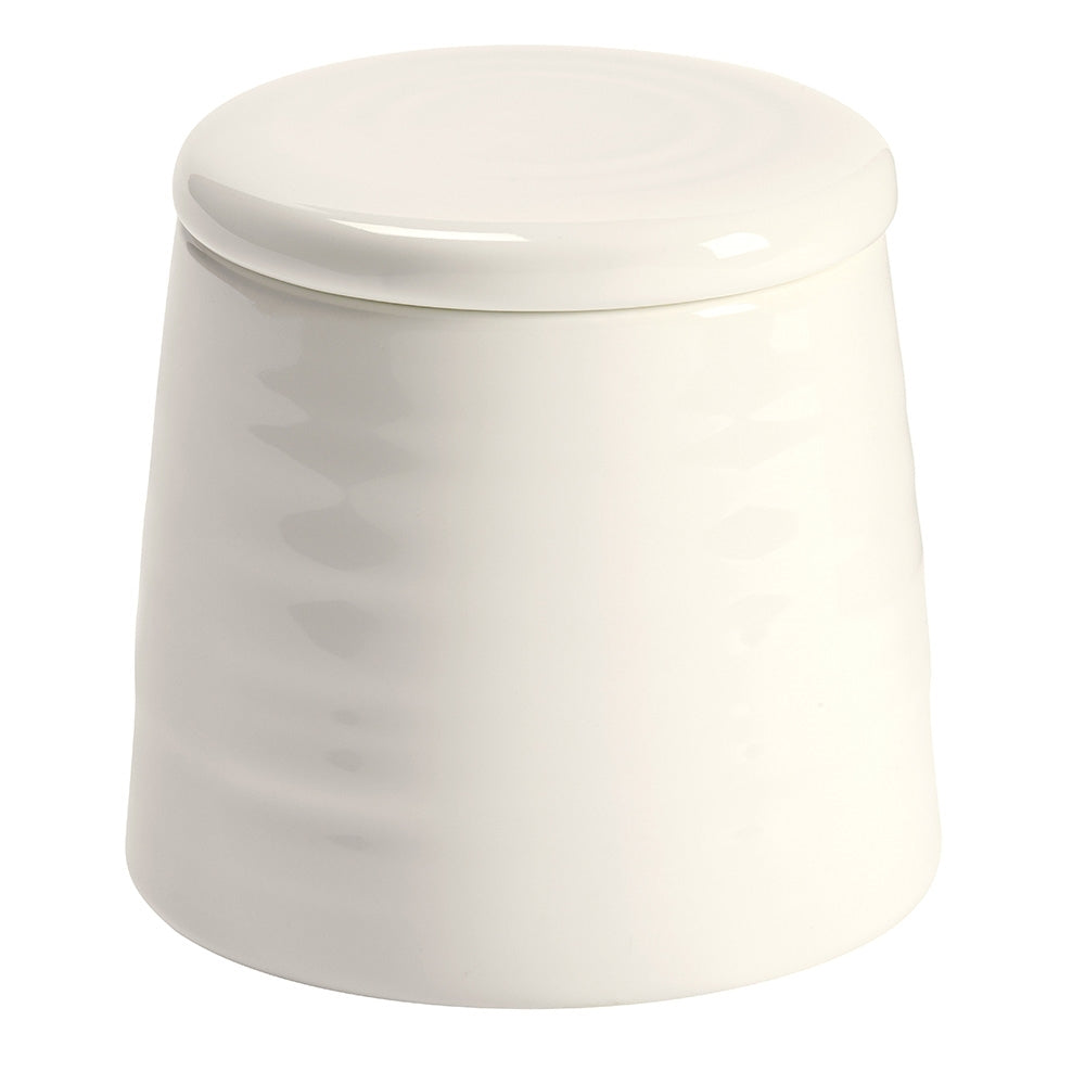 Butlers Hush 9.5x8.5cm Dresser/Bathroom Sink Ceramic Canister/Storage White — image 2