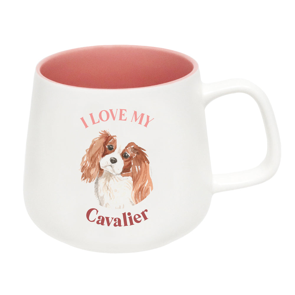 Splosh I Love My Cavalier 12cm Dog Hot/Cold Beverage Matte Drinking Ceramic Mug