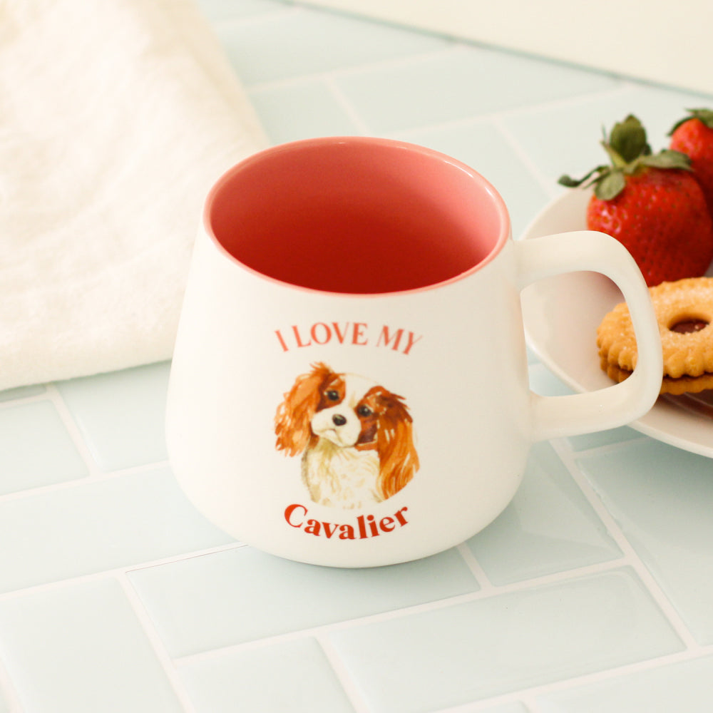 Splosh I Love My Cavalier 12cm Dog Hot/Cold Beverage Matte Drinking Ceramic Mug — image 4