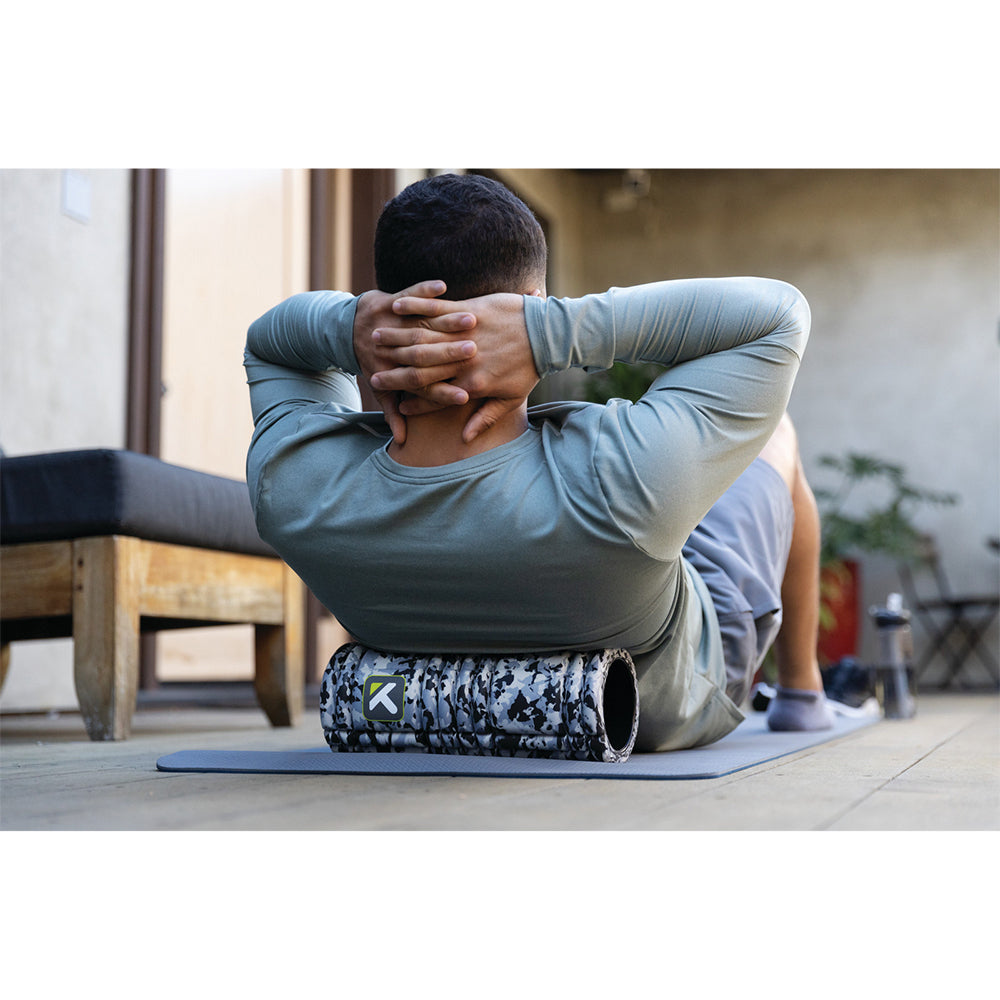 Triggerpoint GRID 1.0 Foam Self Massaging Workout Roller Size 13in Grey Camo — image 6