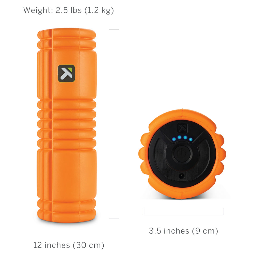 Triggerpoint 30cm Grid Vibe Plus Vibrating Foam Roller Rechargeable Sport ORA — image 4