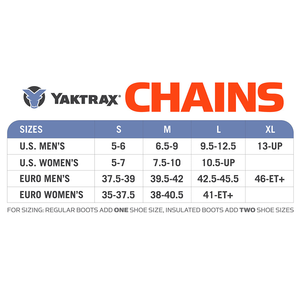 Yak Trax Yaktrax US W 5-7/M 5-6 Unisex Small Chains Traction Device Shoes Ice/Snow Grips — image 2