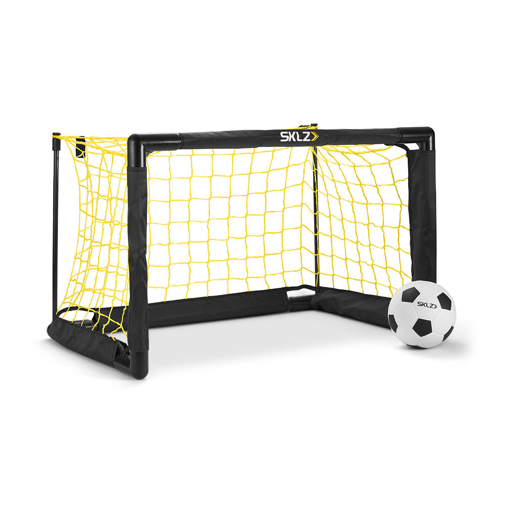 Sklz 22in Pro Mini Soccer Indoor Sports Goal Practice Net w/Soft Soccer Ball Set