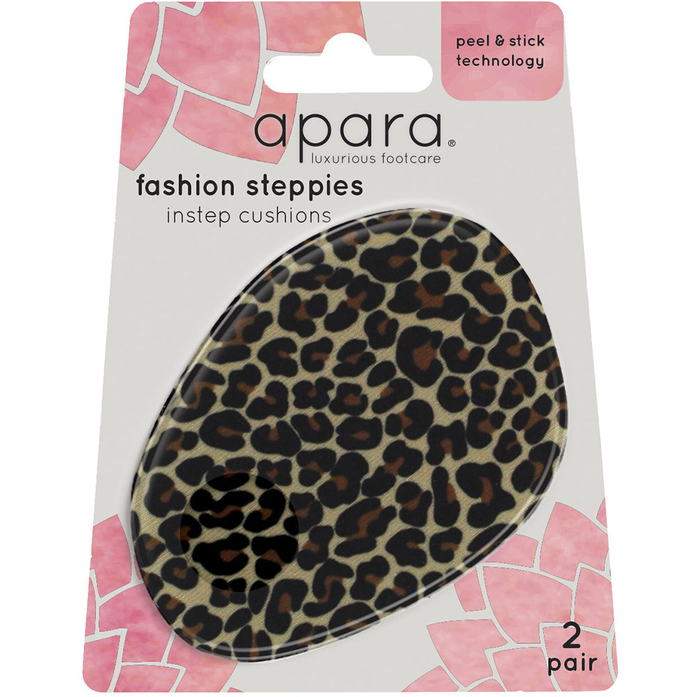 Apara 2 Pairs Apara Fashion Steppie Shoes/Heels Insert Cushioning Leopard/Neutral — image 2