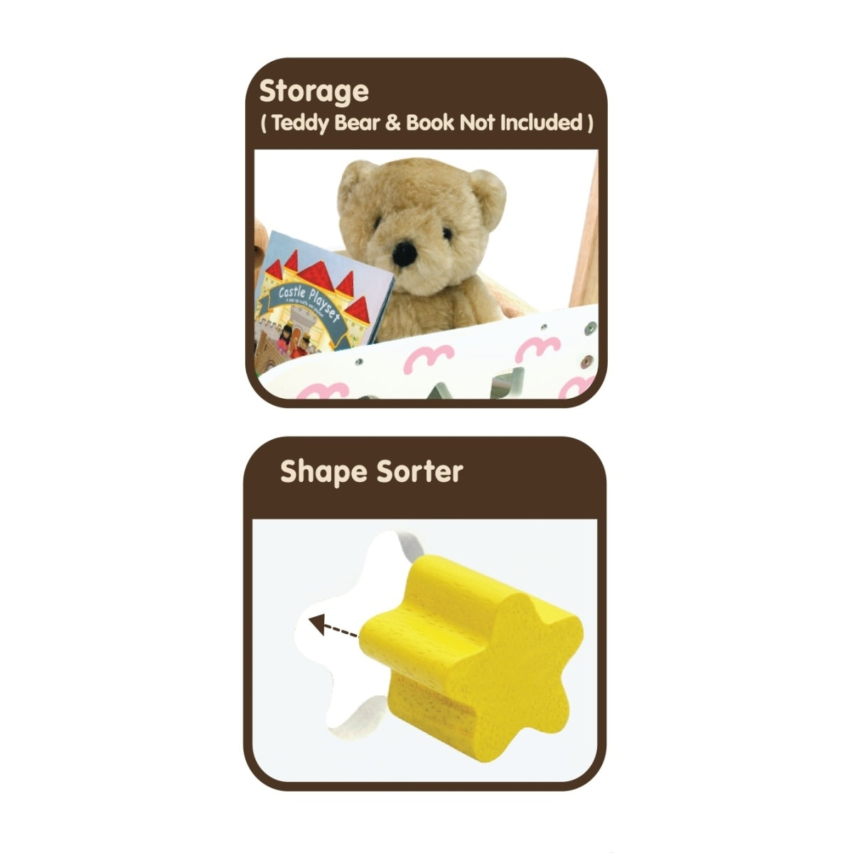 IM Toy 45cm Wood Walk & Ride Bunny Sorter Kids/Children Fun Ride-On Toy 12m+ — image 3