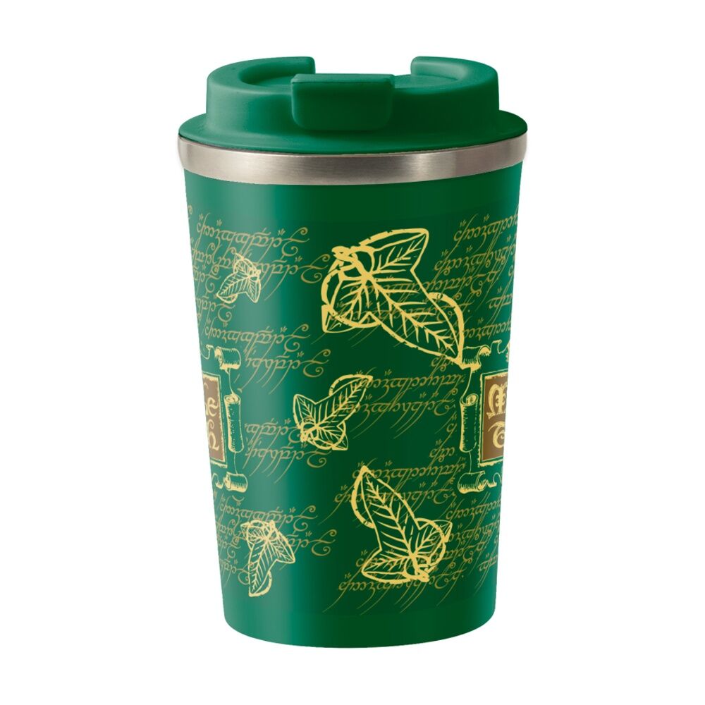 Lord of the Rings 350mL Green Middle Earth Insulated Metal Travel Drinking Mug — image 2