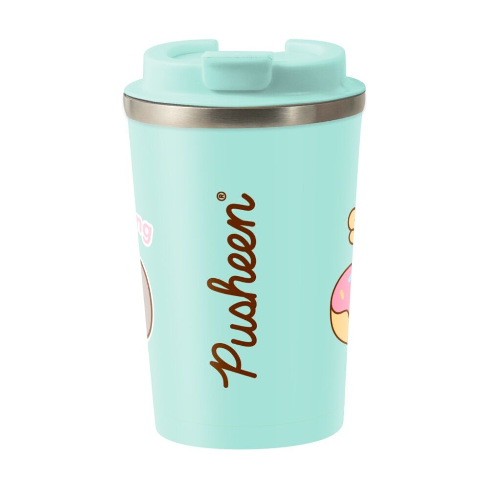 Pusheen 350mL Light Blue Sweet Insulated Metal Travel Drinking Mug — image 3