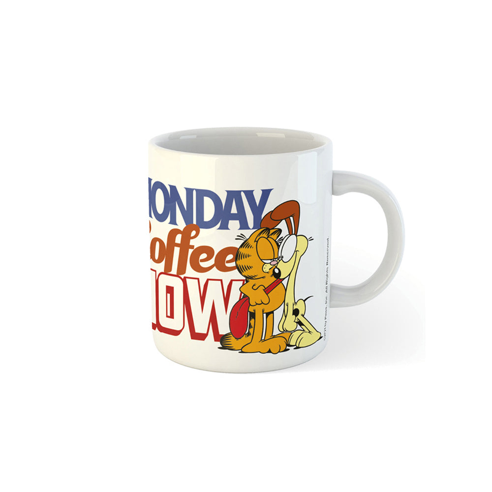 Garfield Monday Coffee Now Kids Cartoon Themed Coffee Mug Drinking Cup 300ml
