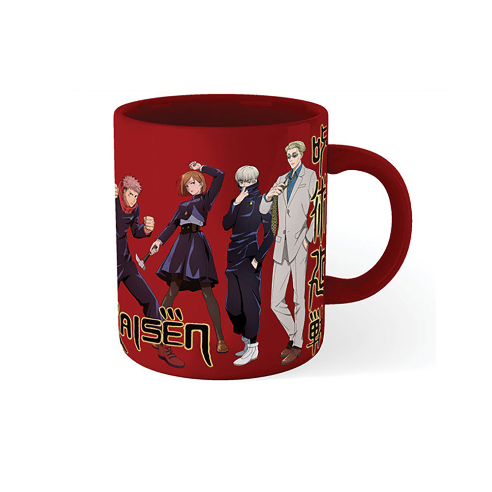 Jujutsu Kaisen Anime Manga Themed Red Coffee Mug Drinking Cup Red 300ml