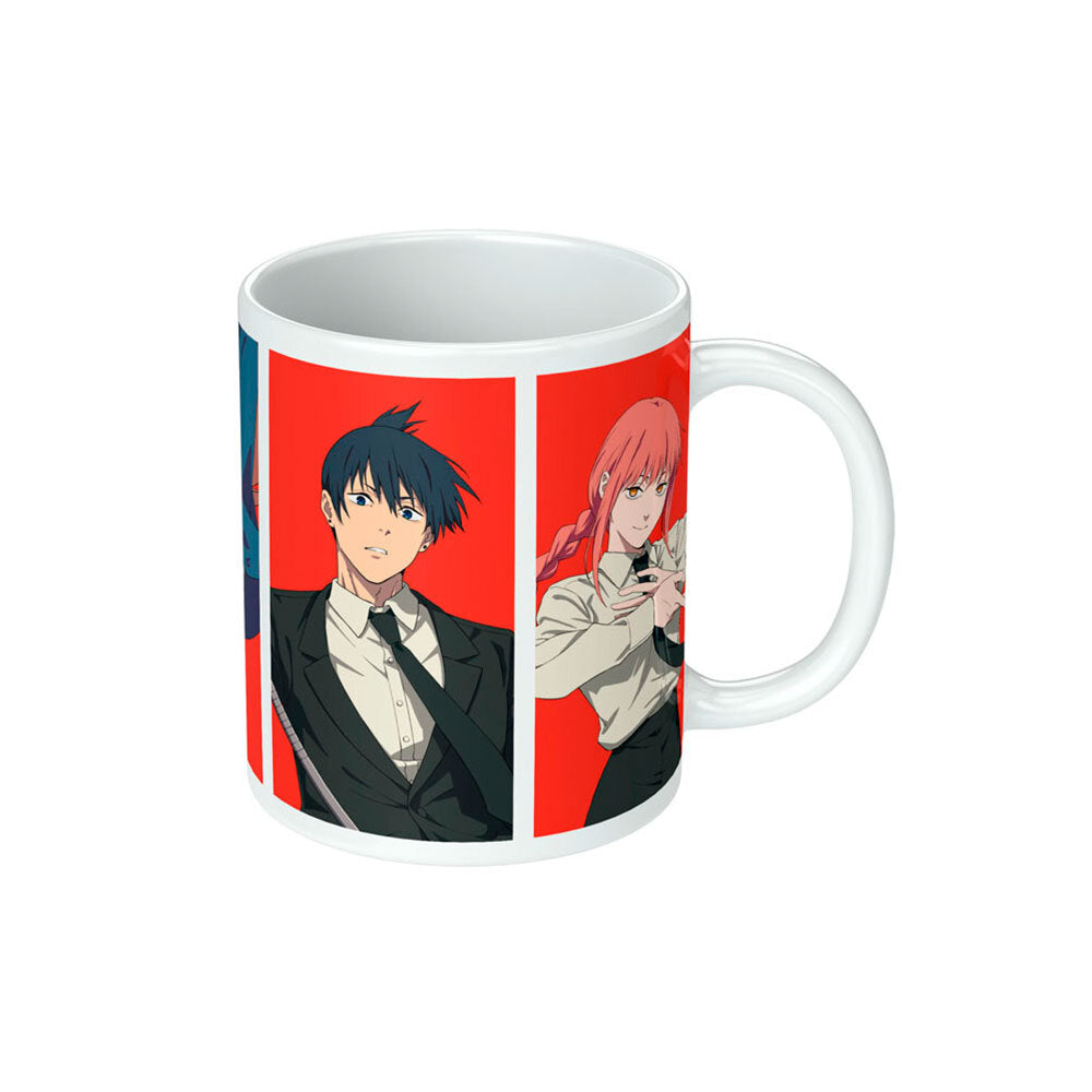 Chainsaw Man Group Grid White Ceramic Printed Tea/Coffee 285ml/10 oz Mug