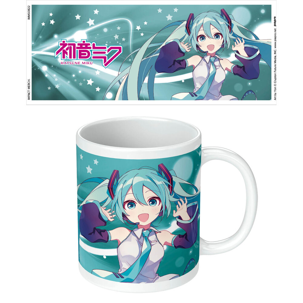 Hatsune Miku Blue Ceramic Mug Coffee/Milk Drinking Cup Home Tableware 9x11cm