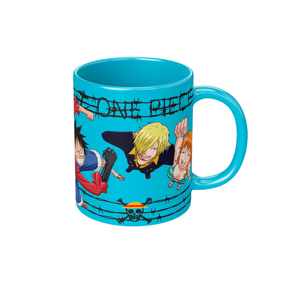 One Piece Multicolour Characters Ceramic Hot & Cold Drinking Mug
