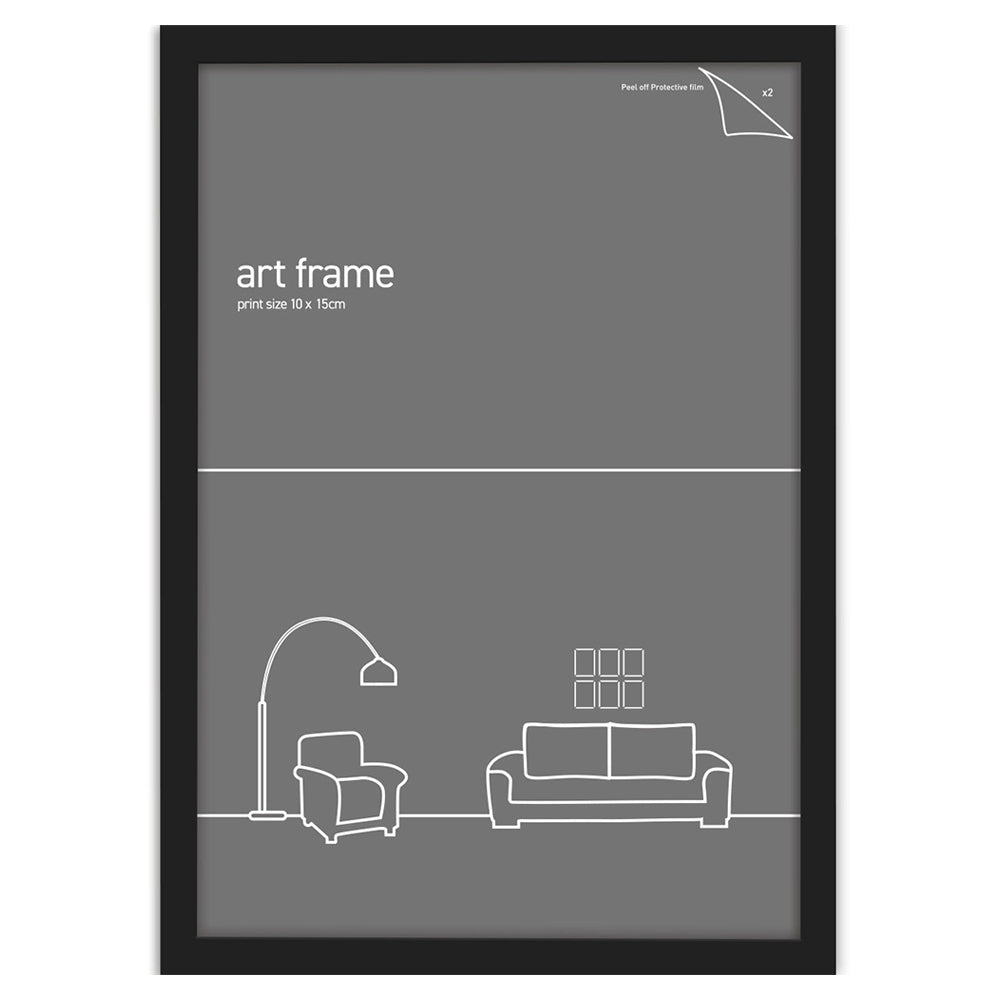 Frames & Hangers Wall Hanging Sleek Picture/Photo/Poster Frame Black 10x15cm