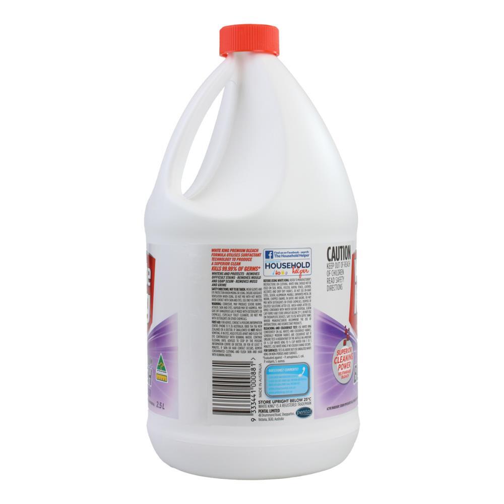 White King Premium All Purpose Antibacterial Bleach Cleaner 2.5L Lavender — image 3
