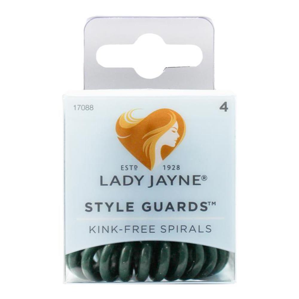 Lady Jayne Style Guards Kink Free Spirals Women's Hair Ponytail Green (4 Pieces)
