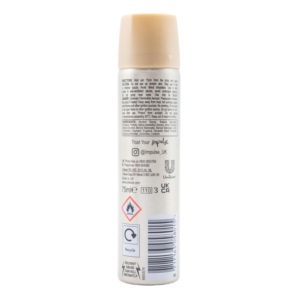 Impulse 75ml Ladies Body Spray Hint Of Musk Inspired By Bergamot & Musk (12 Pack) — image 3