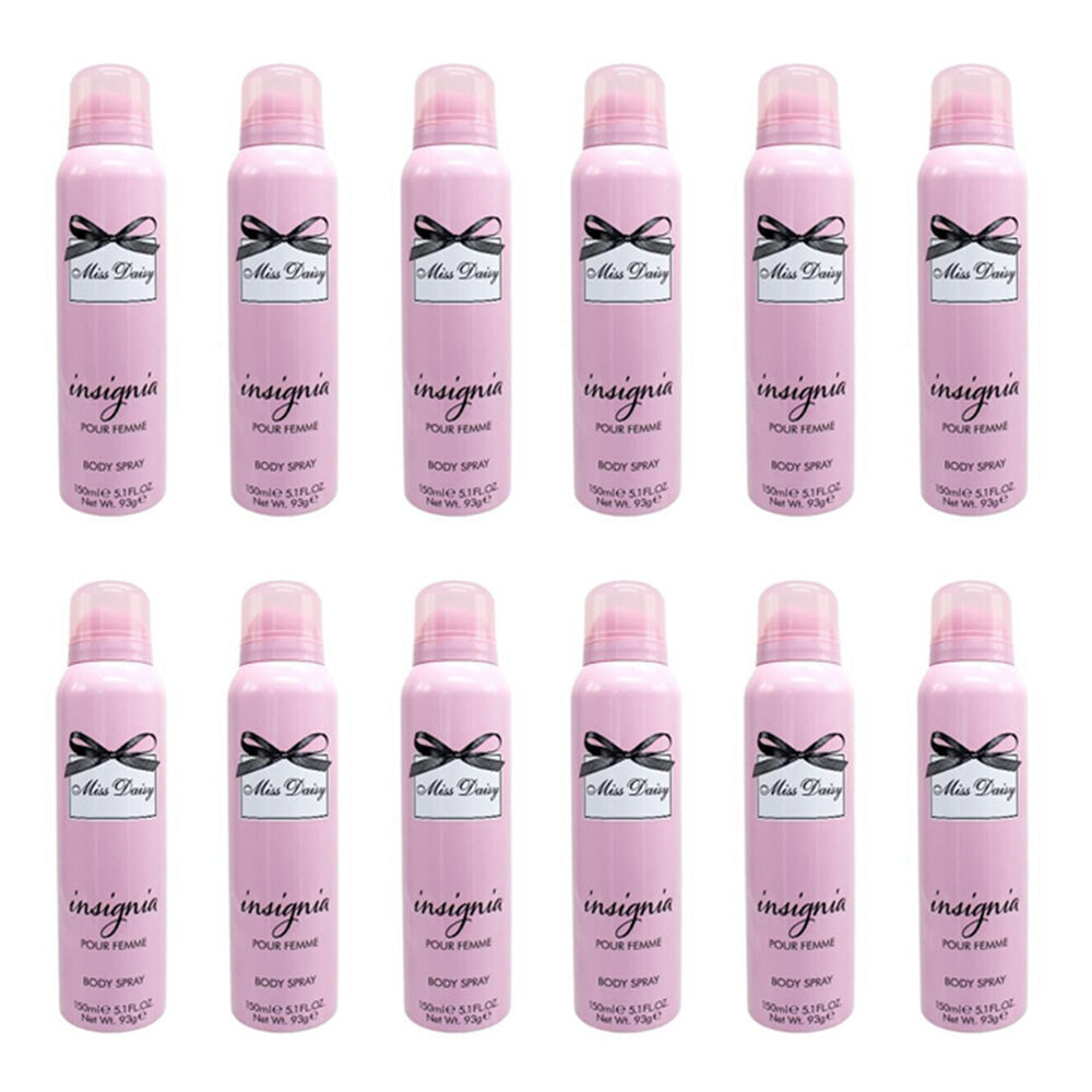 Insignia Women's Body Spray Miss Daisy 150ml Daily Fragrance Mist (12 Pack)