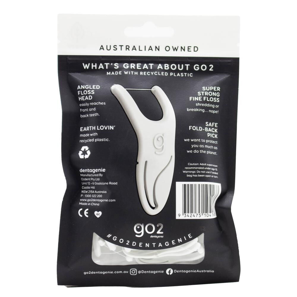 GO 2 Dentagenie Go2 Flosspyx Molar Reach Back Teeth Dental Floss Picks (36 Pieces) — image 2