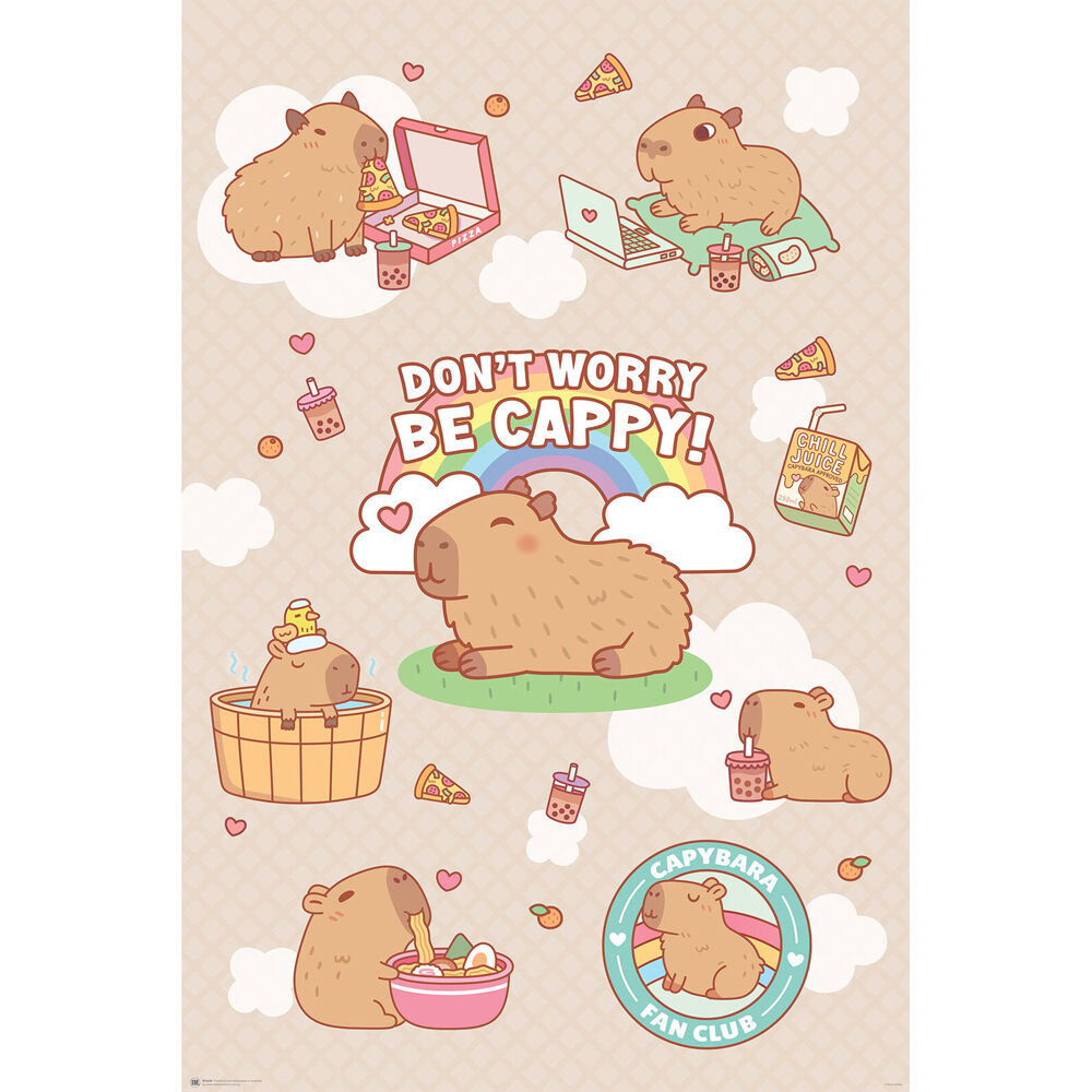 Capybara 61 x 91.5cm Collage Regular Children Wall Poster/Print