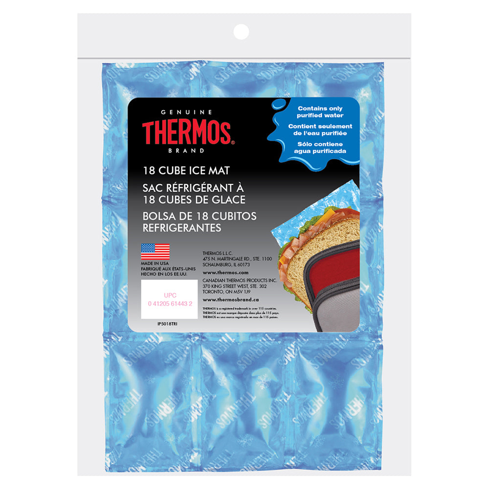 Thermos 18 Cube Insulating Reuasble Camping Cooler Outdoor Ice Mat Freezer Cubes