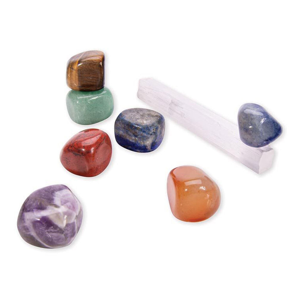 IS Gift Isgift Crystal Chakra Set Meditation/Heal Crystal Stones Rocks All Natural (7 Pieces)