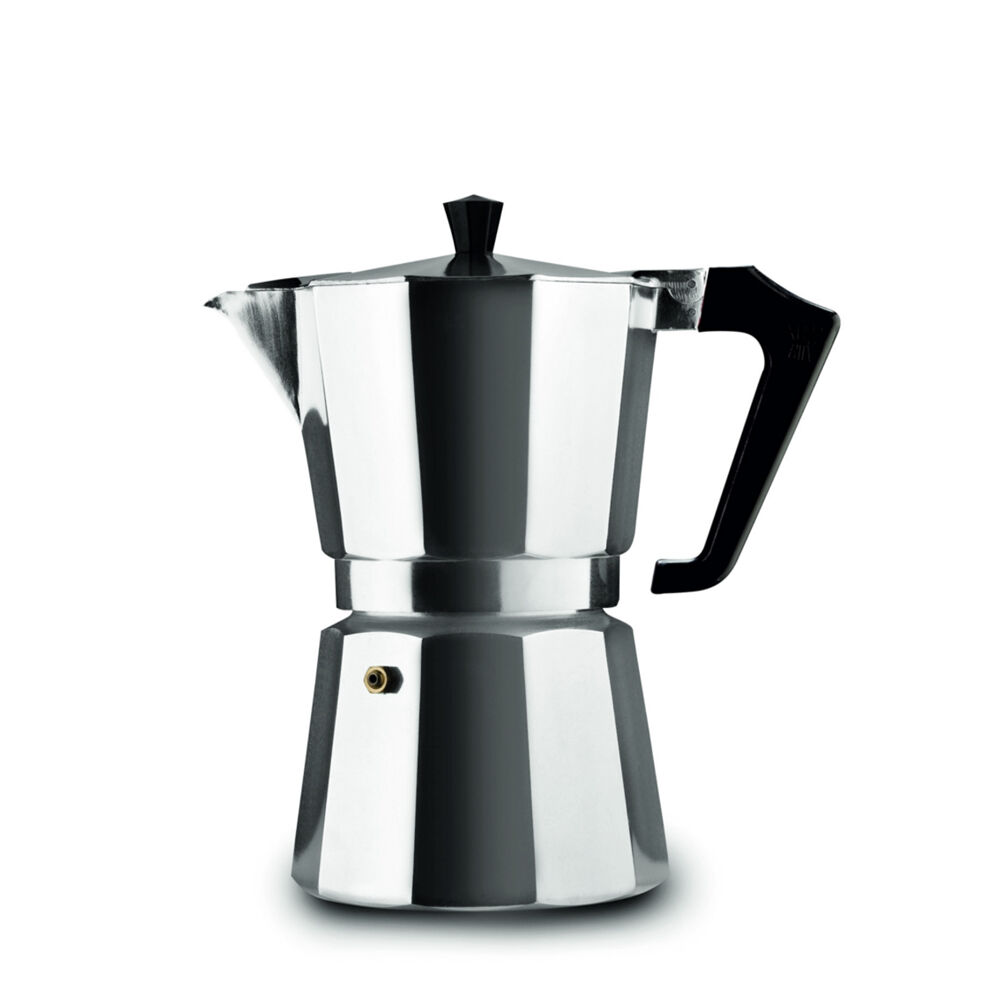 Pezzetti Italexpress Cafetiere 6-Cup Stovetop Espresso Coffee Maker — Silver
