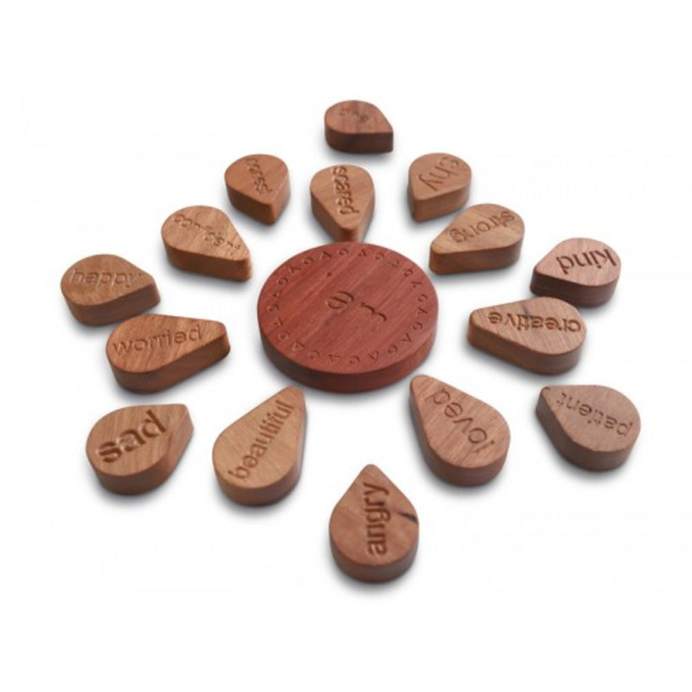 In-Wood I am Mandala Emotions Kids/Children Fun Play Wooden Puzzle Toy 3y+ (16 Pieces)