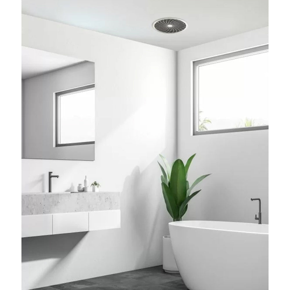 Ixl Bathroom/Kitchen Ventflo Ceiling Exhaust Fan Air Extractor 250mm White — image 3