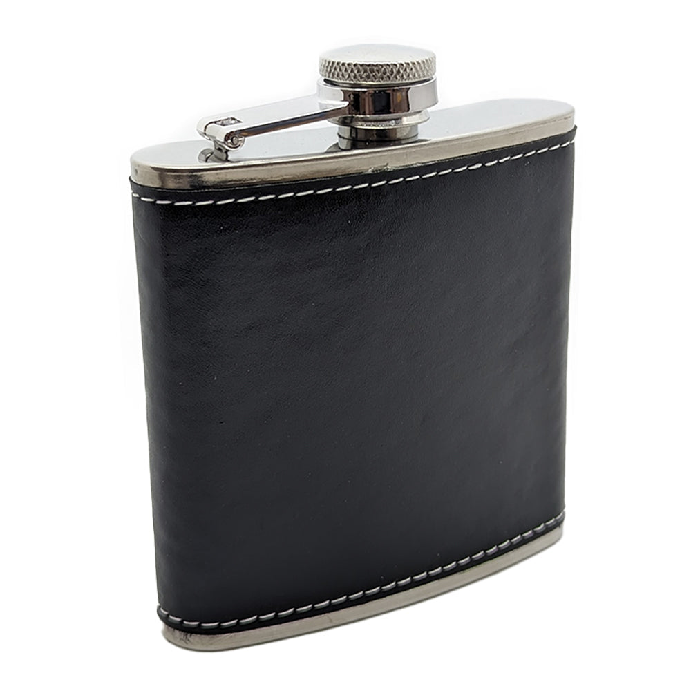 NLZ Stainless Steel Portable Lightweight Pocket Textured Hip Flask With PVC Cover
