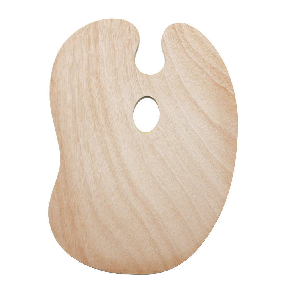 Jasart Kidney Pro Acrylic Painting Wooden Palette Art/Craft 40cm Medium Natural