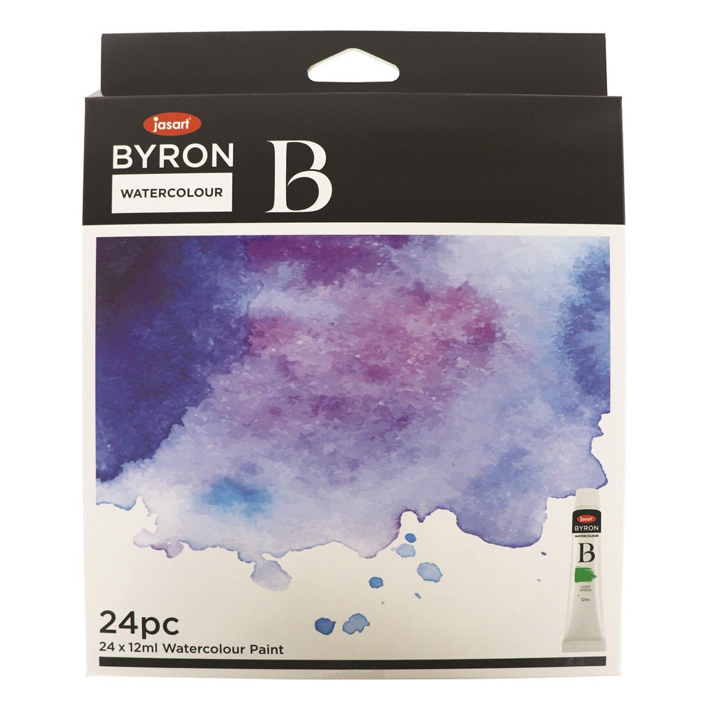 Jasart 24pc Jasart Byron 12ml Watercolour Paint Tube Art/Craft Canvas Painting Set (2 Pack) — image 2