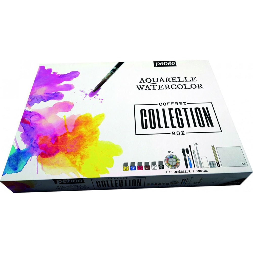 Pebeo Watercolour Paints Collection Set Creative Art Painting Complete Kit — image 3