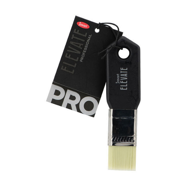 Jasart Elevate Professional Art/Craft Painting Flat Paddle Brush 1"/25mm Black
