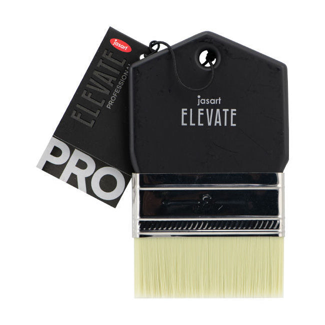 Jasart Elevate Professional Art/Craft Painting Flat Paddle Brush 3"/75mm Black