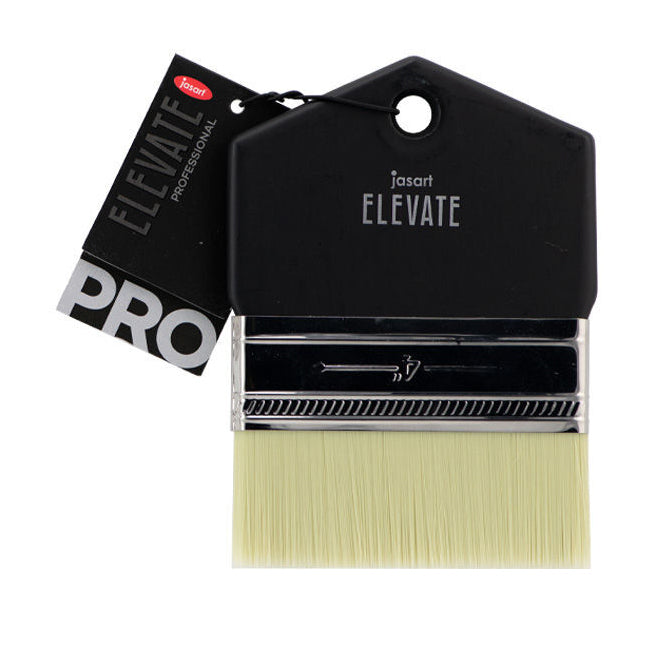 Jasart Elevate Professional Art/Craft Painting Flat Paddle Brush 4"/100mm Black