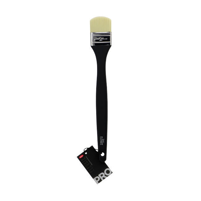 Jasart Elevate Professional Art Painting Filbert Brush 2"/50mm Long Handle Black
