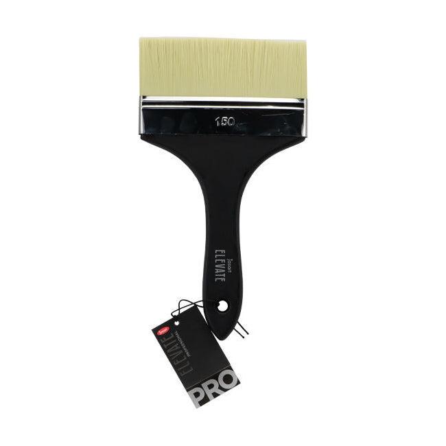 Jasart Elevate Professional Art/Craft Painting Brush 6"/150mm Wide Flat Black