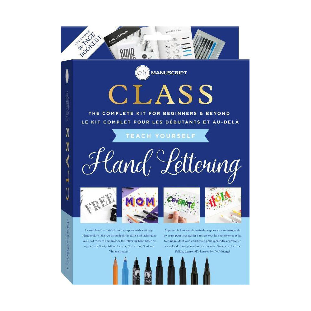 Manuscript Class Teach Yourself Hand Lettering Decorative Typography Kit
