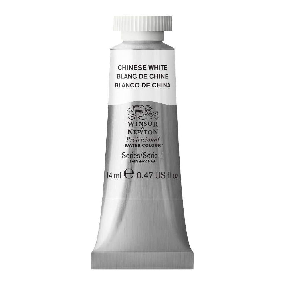 Winsor and Newton 14ml Professional Watercolour Artist Paint Chinese White S1 (2 Pack)