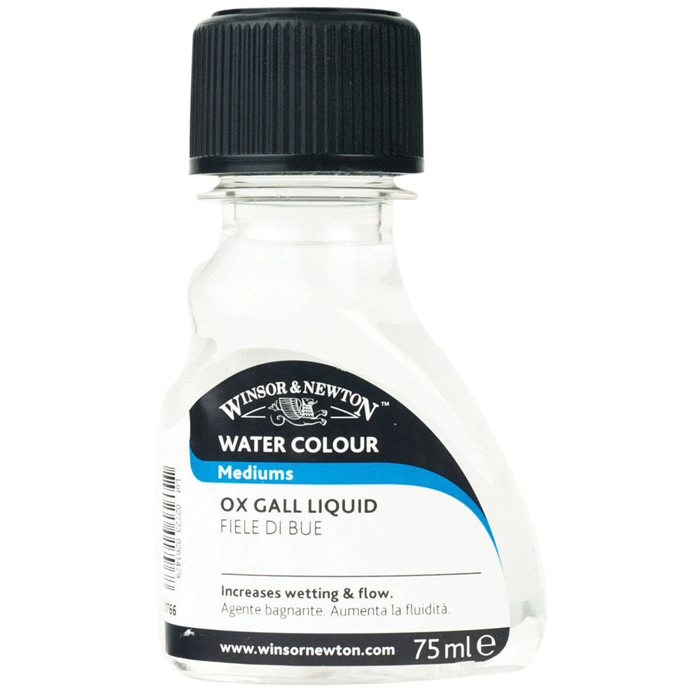 Winsor & Newton 75ml Ox Gall Liquid Water Colour Medium Surface Tension Reducer