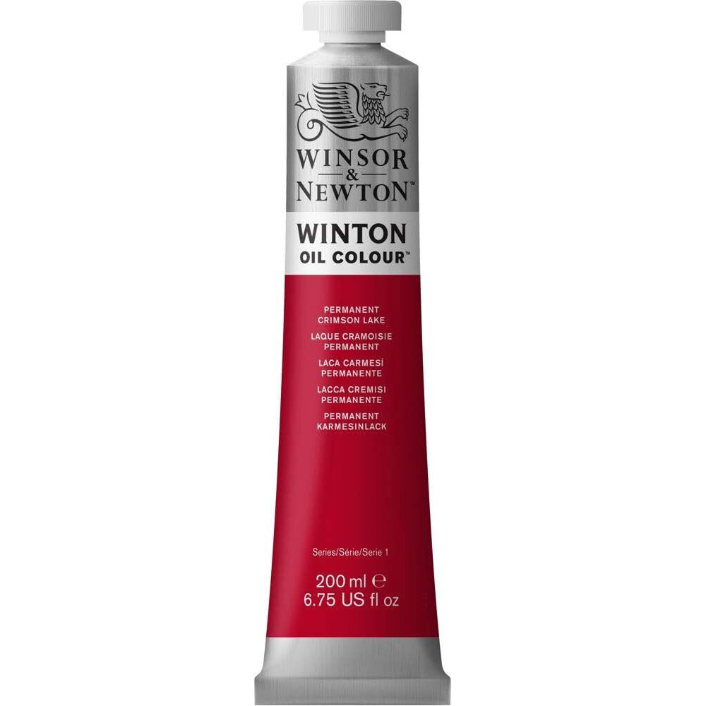 Winsor and Newton Winsor & Newton 200ml Winton Oil Colour Paint Tube Permanent Crimson Lake 205