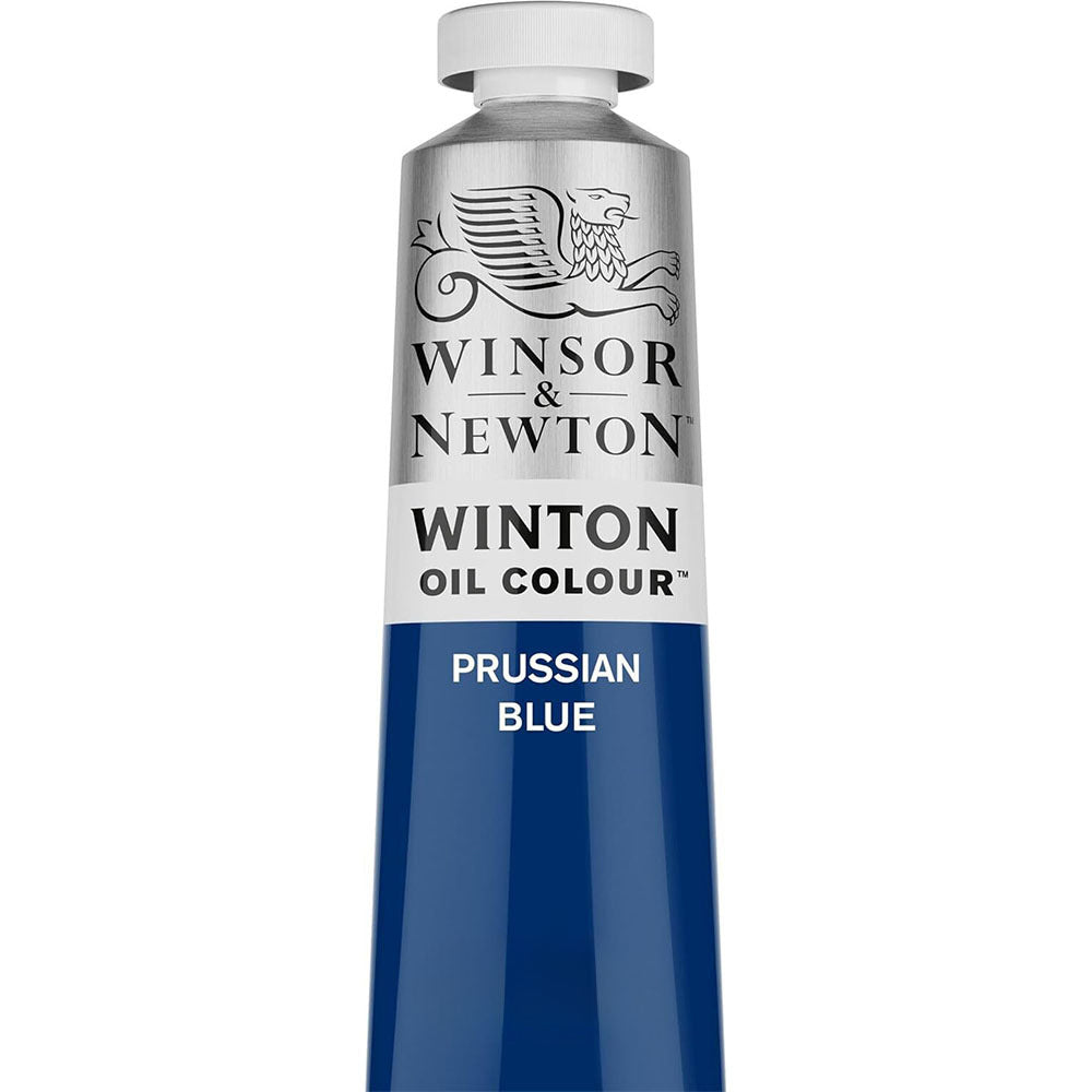 Winsor and Newton 200ml Winton Oil Colour Paint Artist/Painting Prussian Blue (2 Pack)
