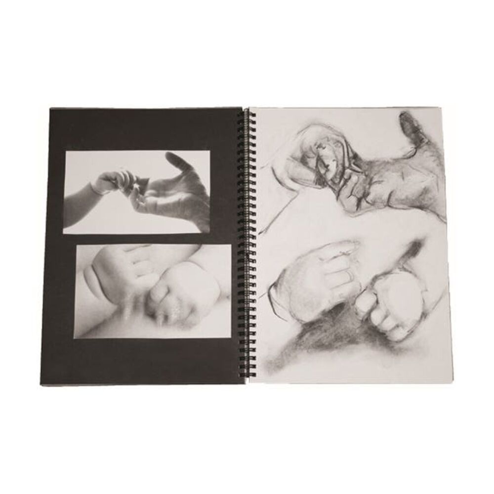 Jasart A4 Wire Bound Visual Diary 60-Sheets Writing Stationery Black/White — image 2