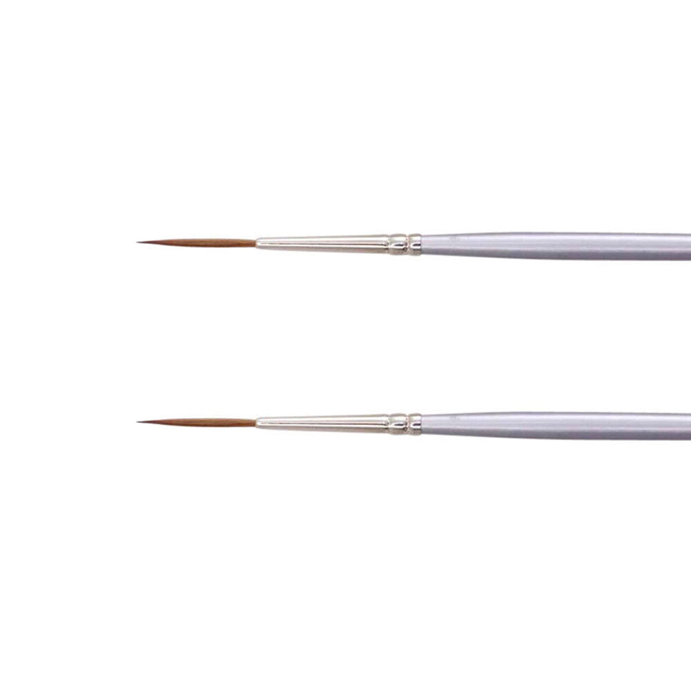 Jasart Red Sable Long Liner Oil/Watercolour Brush - Size 2 (2 Pack)