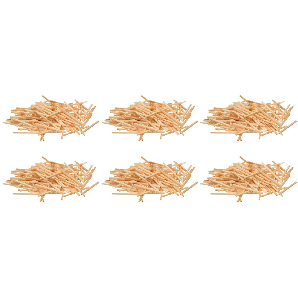 Jasart 3000pc Jasart Wooden Matchsticks Art/Craft DIY Creative Kids Activity Plain (6 Pack)