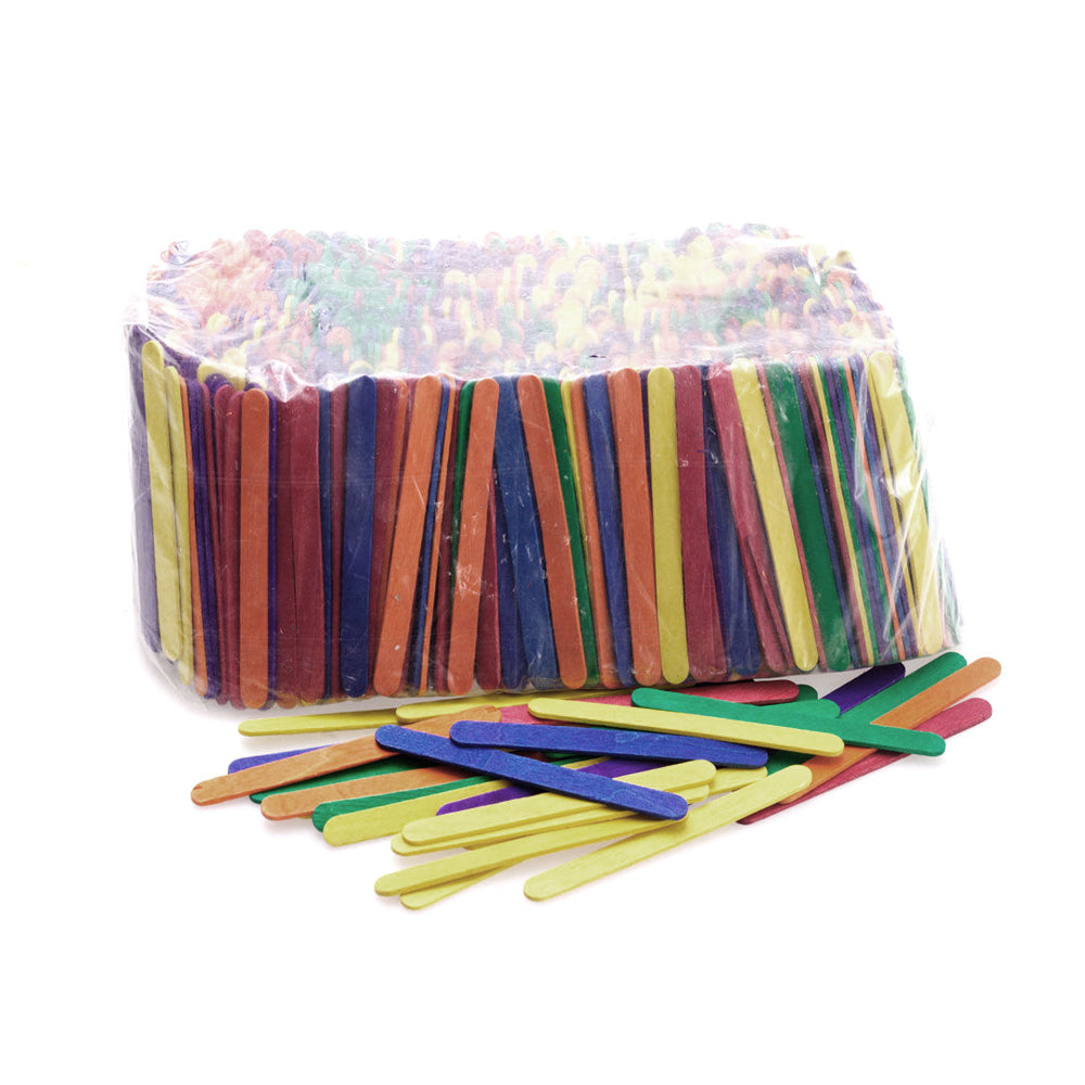 Jasart Wooden Popsticks/Popsicle Sticks Art/Craft Kids Activity Assort (1000 Pieces)